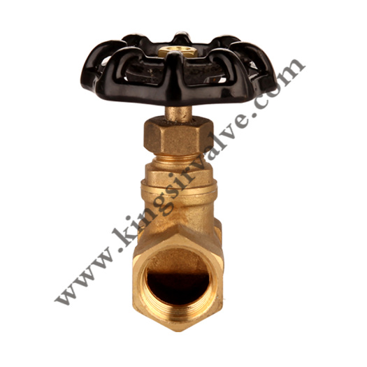 Black manuel brass stop valve