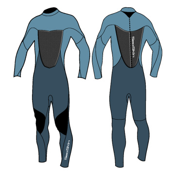 Seaskin Men's Back Zip Fullsuit Diving Wetsuits