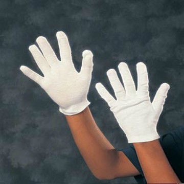 White Cotton Teller Usher Market Gloves