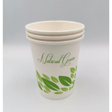 10oz Compostable Disposable Coffee Tea Paper Hot Cups