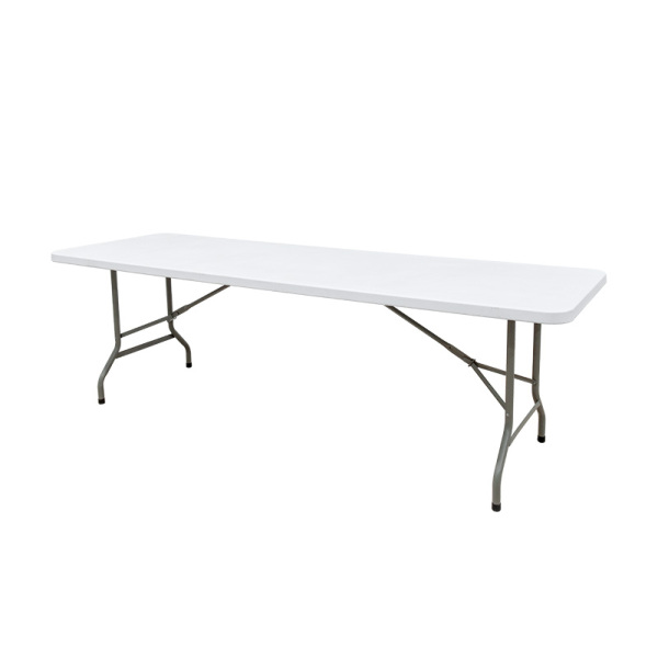 Outdoor Portable White Plastic 8FT Folding Table