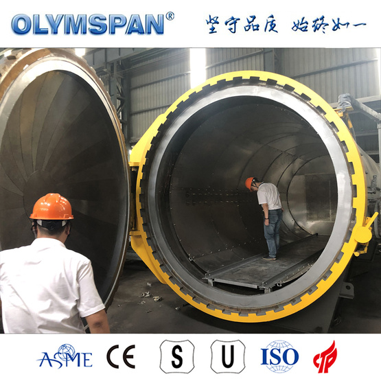 ASME standard fiber glass material treatment autoclave