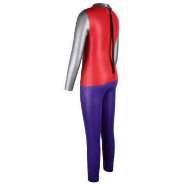 Seaskin Back Zipper Red Color Diving Wetsuits