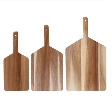 Paddle cutting board with handle
