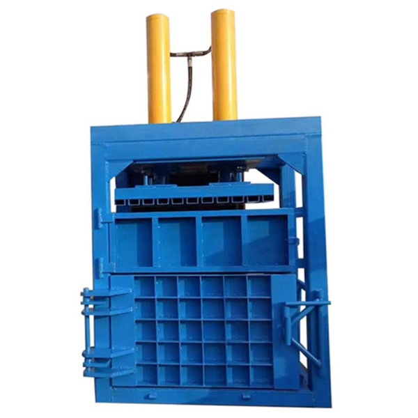 Vertical hydraulic wheat straw baling press machine
