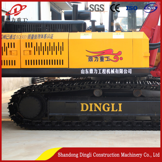 hydraulic crawler drilling-rig with full set of drill-bits