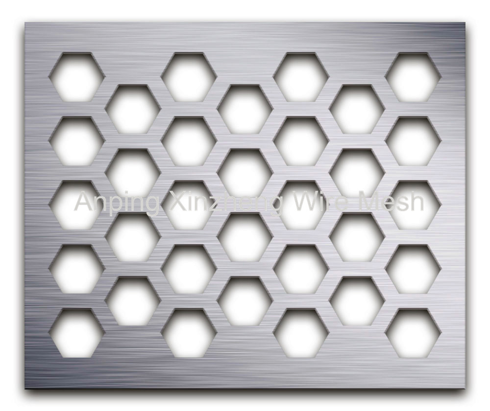 Hexagonal Hole Perforated Sheet