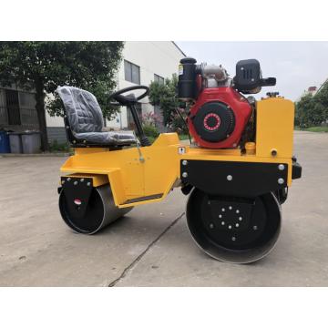 small vibration compaction double drum road equipment
