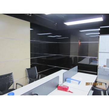 Glossy black fiber calcium silicate wall panelling