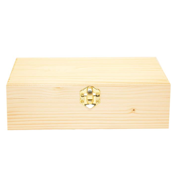 Custom size natural wooden box