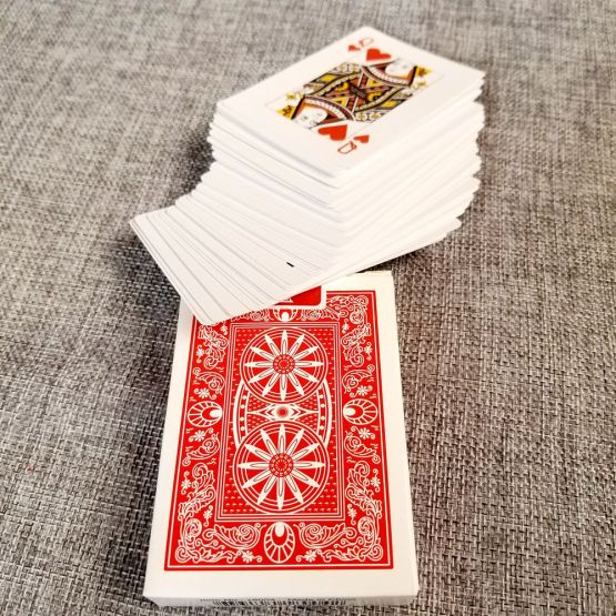 Custom shape advertising logo paper playing card