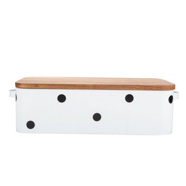 Bread Box Wooden Lid With Logo Printing