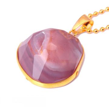 Natural Drusy Cave Agate jewelry pendant Necklace