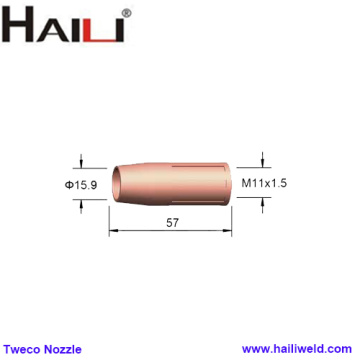 Tweco Mini MIG Nozzle 21-62