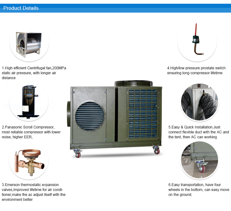 12kw Horizontal Type Tent Air Conditioner