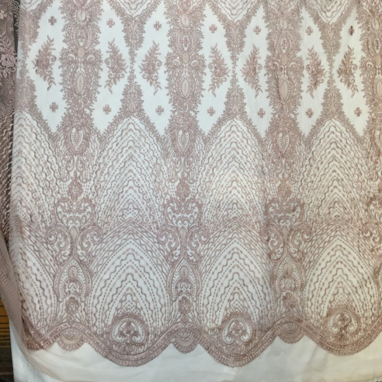 Claasical Design Embroidery Fabric for Evening Dress