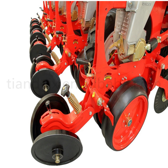 Agricultural 6 rows vacuum disc seeder with fertilizer