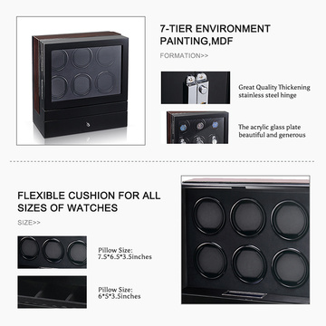 Six Rotors Watch Winder With Drawer