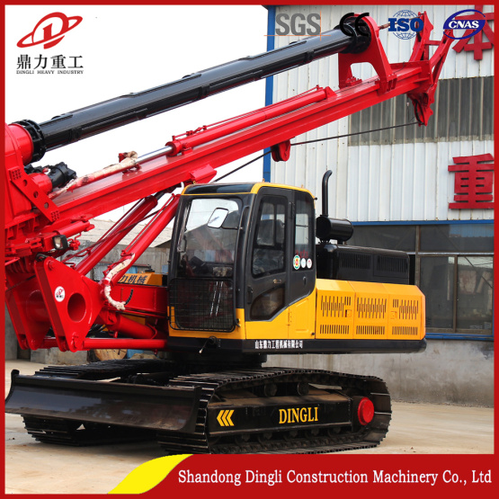 hydraulic crawler drilling-rig with full set of drill-bits