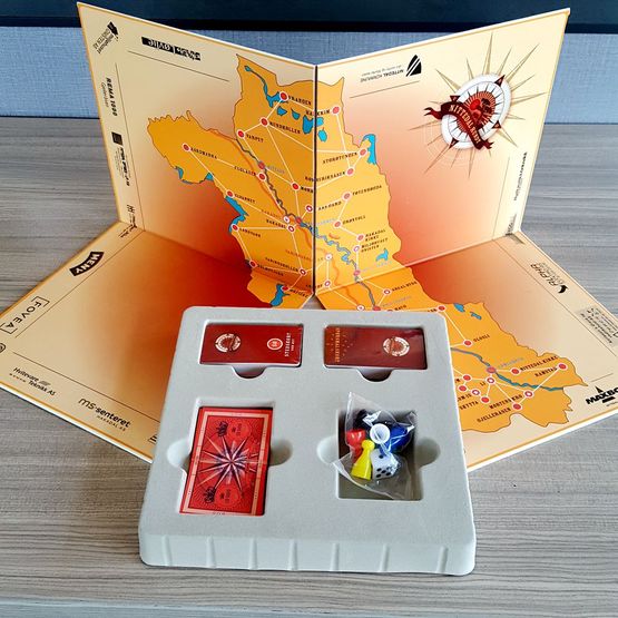 Custom made activity paper chessboard board game