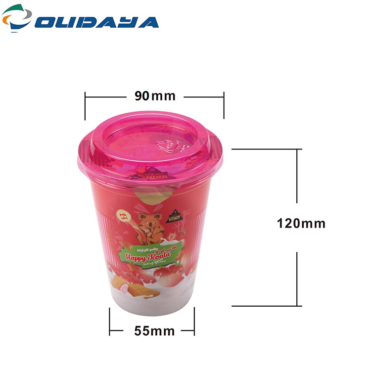 dimension for iml snack cup with lid 