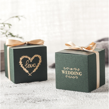 Square candy packaging box wedding