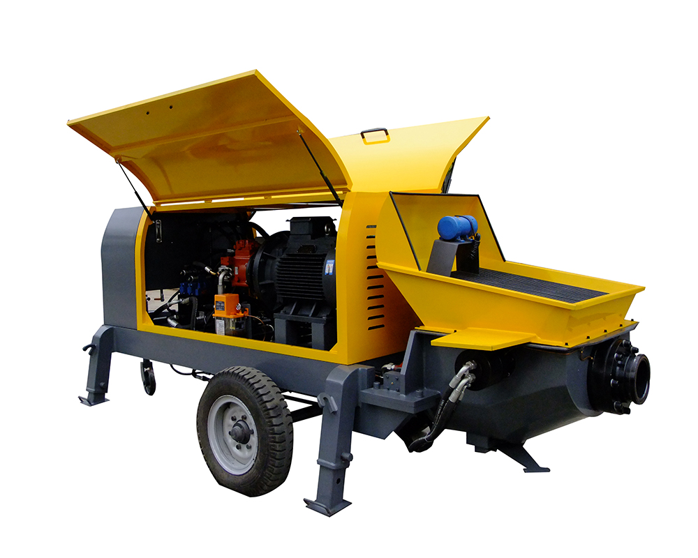 Electric mobile fine stone concrete mortar pump