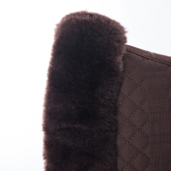 Genuine merino sheepskin dressage saddle pad