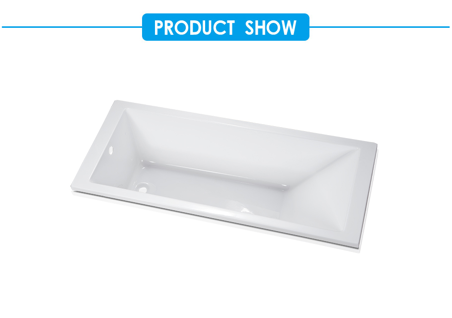 Quatro Acrylic Straight Drop-in Bath Tub