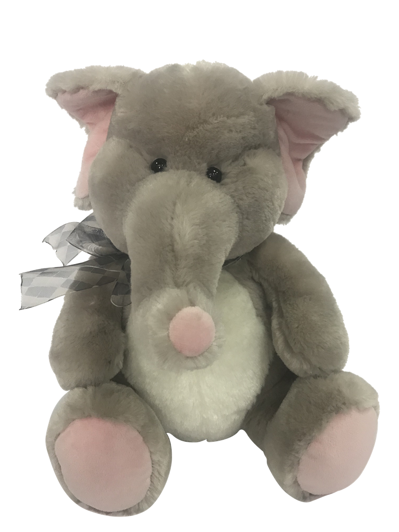 Plush Elephant For Valentine`s Day