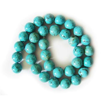 12MM Turquoise Round Beads