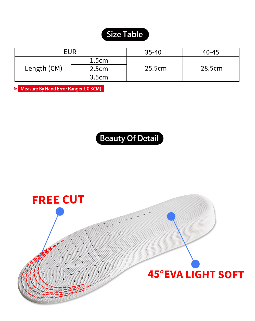 Height Increase insoles