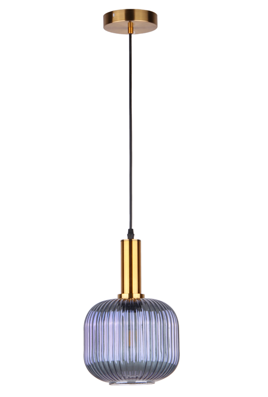 Blue Pendant Glass Lamp