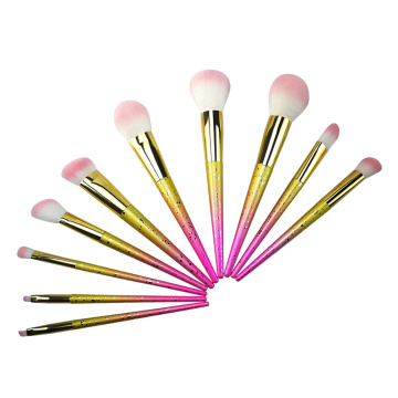 10pc Ombre Makeup Brush Collection