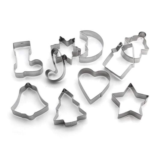 10 pcs Christmas Stainless steel Cookie cutter set