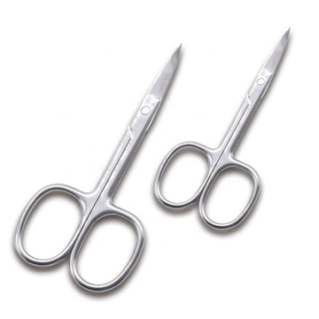 Professional Nail Scissor Manicure For Nails Eyebrow Nose Eyelash Cuticle Scissors Curved Pedicure