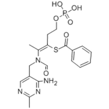 Benzenecarbothioicacid,S-[2-[[(4-amino-2-methyl-5-pyrimidinyl)methyl]formylamino]-1-[2-(phosphonooxy)ethyl]-1-propen-1-yl]ester CAS 22457-89-2