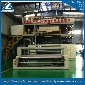 The most professional AL-3200 SS 3200mm PP Spunbond nonwoven fabric making machine with high quality
