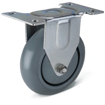 12 Series PU Fixed Caster Wheels