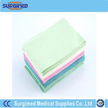 Colorful Disposable Consumable 3ply Scarf Apron Dental Bibs
