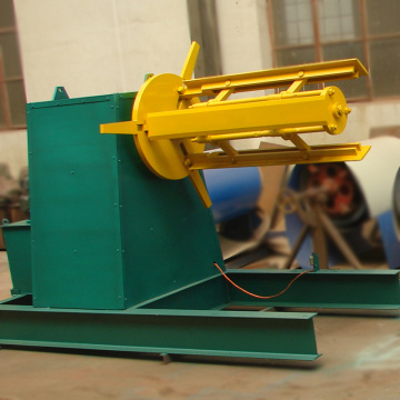 5T Hydraulic uncoiler for roll forming machine with car