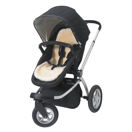 Sheepskin stroller liner for infant baby carrier