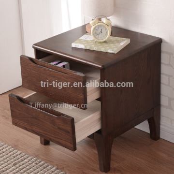 European simple wood bedside modern night stand table