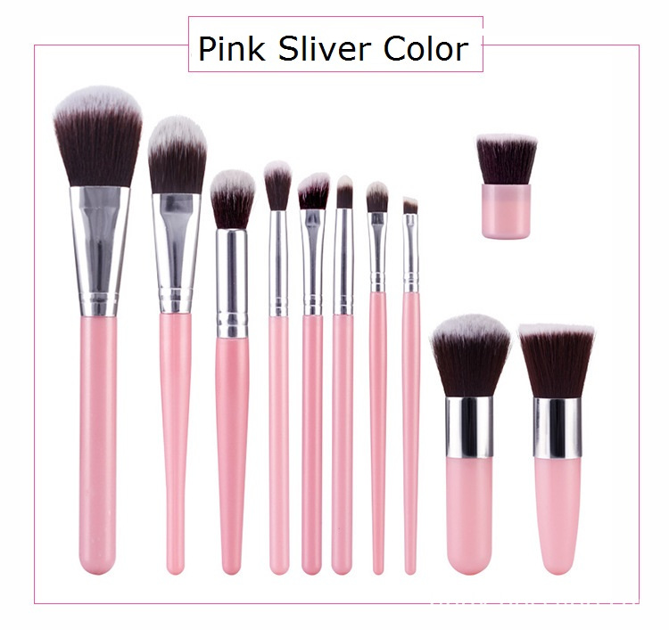 Pink Makeup Brush Set Color 