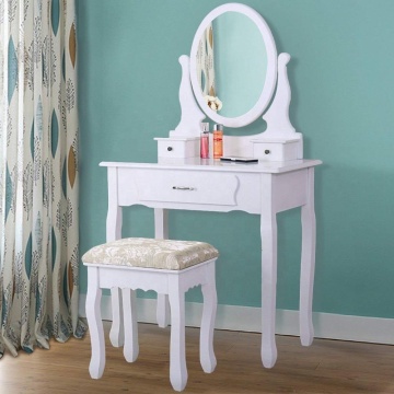 Simple modern dressing table with mirror