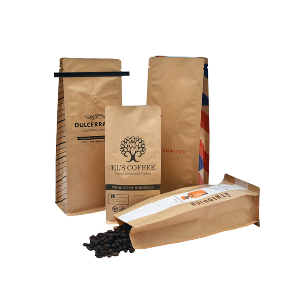 Kraft Paper Coffee Packaging Bags