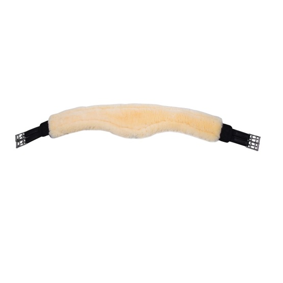 Merino sheepskin moon shaped long jumping girth