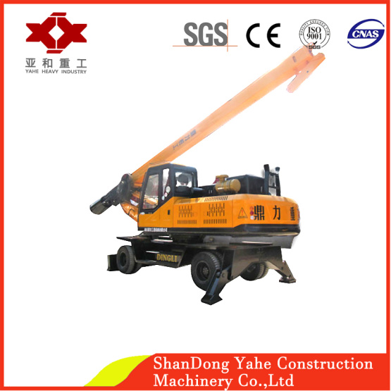 Wheel hydraulic rotary drilling rig