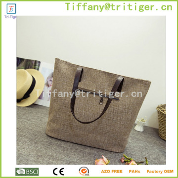 Top quality shoulder bag lady handbag 100% cotton shoulder bag