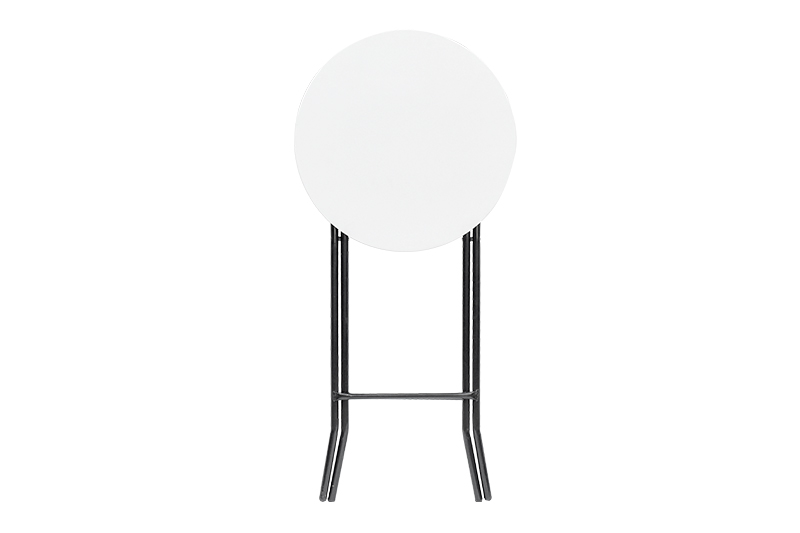 Furniture 60cm Round Granite White Plastic